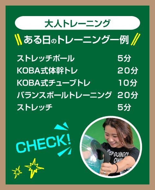 ある日の体幹トレーニング一例